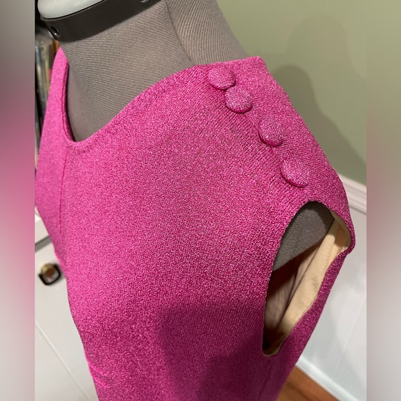 Vintage Knit Pink Shift Dress - Picture 4 of 6